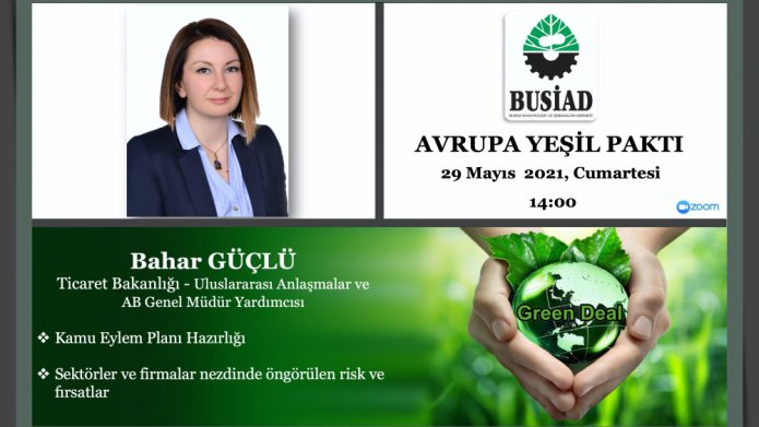 "Avrupa Yeşil Paktı" konulu webinar